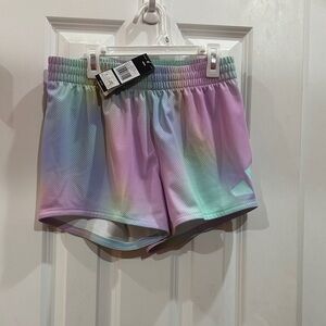 NEW adidas Kids Pastel Multicolor Athletic Shorts size XL girls 16